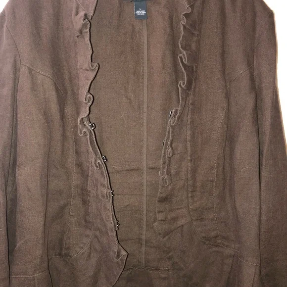 INC Womens Linen Blazer - Picture 2 of 3